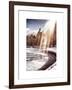 Instants of NY Series - Frozen Lake in Central Park Snow-Philippe Hugonnard-Framed Art Print