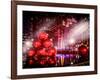 Instants of NY Series - Giant Christmas Ornaments on Sixth Avenue across from Radio City Music Hall-Philippe Hugonnard-Framed Photographic Print