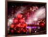 Instants of NY Series - Giant Christmas Ornaments on Sixth Avenue across from Radio City Music Hall-Philippe Hugonnard-Framed Photographic Print