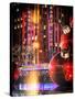 Instants of NY Series - Giant Christmas Ornaments on Sixth Avenue across from Radio City Music Hall-Philippe Hugonnard-Stretched Canvas