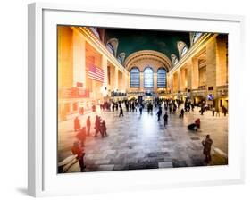 Instants of NY Series - Grand Central Terminal at 42nd Street and Park Avenue in Midtown Manhattan-Philippe Hugonnard-Framed Photographic Print