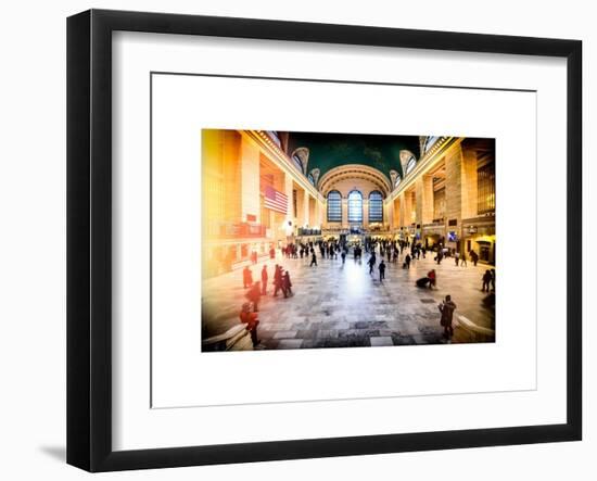 Instants of NY Series - Grand Central Terminal at 42nd Street and Park Avenue in Midtown Manhattan-Philippe Hugonnard-Framed Art Print