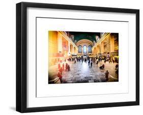 Instants of NY Series - Grand Central Terminal at 42nd Street and Park Avenue in Midtown Manhattan-Philippe Hugonnard-Framed Art Print