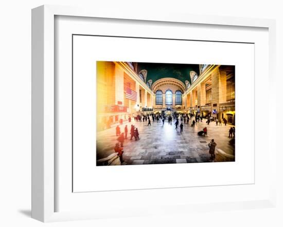 Instants of NY Series - Grand Central Terminal at 42nd Street and Park Avenue in Midtown Manhattan-Philippe Hugonnard-Framed Art Print