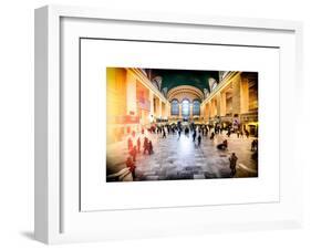 Instants of NY Series - Grand Central Terminal at 42nd Street and Park Avenue in Midtown Manhattan-Philippe Hugonnard-Framed Art Print
