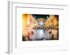 Instants of NY Series - Grand Central Terminal at 42nd Street and Park Avenue in Midtown Manhattan-Philippe Hugonnard-Framed Art Print