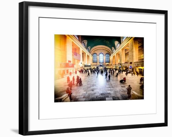 Instants of NY Series - Grand Central Terminal at 42nd Street and Park Avenue in Midtown Manhattan-Philippe Hugonnard-Framed Art Print