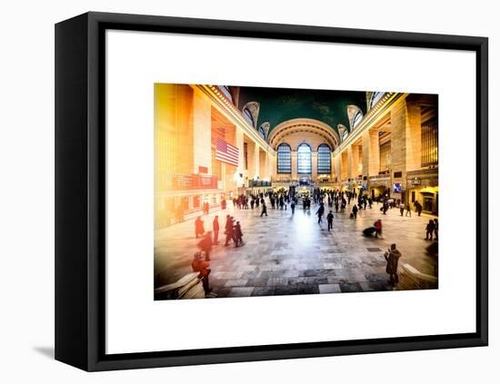 Instants of NY Series - Grand Central Terminal at 42nd Street and Park Avenue in Midtown Manhattan-Philippe Hugonnard-Framed Stretched Canvas