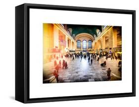 Instants of NY Series - Grand Central Terminal at 42nd Street and Park Avenue in Midtown Manhattan-Philippe Hugonnard-Framed Stretched Canvas