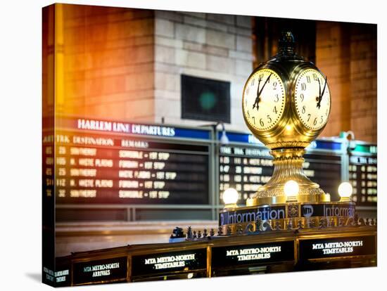 Instants of NY Series - Grand Central Terminal's Four-Sided Seth Thomas Clock - Manhattan-Philippe Hugonnard-Stretched Canvas