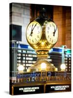 Instants of NY Series - Grand Central Terminal's Four-Sided Seth Thomas Clock - Manhattan-Philippe Hugonnard-Stretched Canvas