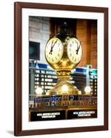 Instants of NY Series - Grand Central Terminal's Four-Sided Seth Thomas Clock - Manhattan-Philippe Hugonnard-Framed Photographic Print