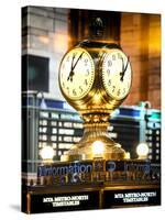 Instants of NY Series - Grand Central Terminal's Four-Sided Seth Thomas Clock - Manhattan-Philippe Hugonnard-Stretched Canvas