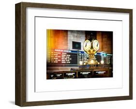 Instants of NY Series - Grand Central Terminal's Four-Sided Seth Thomas Clock - Manhattan-Philippe Hugonnard-Framed Art Print