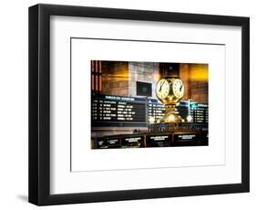 Instants of NY Series - Grand Central Terminal's Four-Sided Seth Thomas Clock - Manhattan-Philippe Hugonnard-Framed Art Print