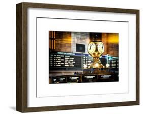 Instants of NY Series - Grand Central Terminal's Four-Sided Seth Thomas Clock - Manhattan-Philippe Hugonnard-Framed Art Print