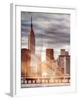 Instants of NY Series - Jetty View with City and the Empire State Building-Philippe Hugonnard-Framed Photographic Print