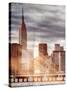 Instants of NY Series - Jetty View with City and the Empire State Building-Philippe Hugonnard-Stretched Canvas