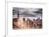 Instants of NY Series - Jetty View with City and the Empire State Building-Philippe Hugonnard-Framed Art Print