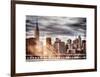 Instants of NY Series - Jetty View with City and the Empire State Building-Philippe Hugonnard-Framed Art Print