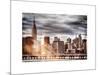 Instants of NY Series - Jetty View with City and the Empire State Building-Philippe Hugonnard-Mounted Art Print