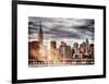 Instants of NY Series - Jetty View with City and the Empire State Building-Philippe Hugonnard-Framed Art Print