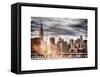 Instants of NY Series - Jetty View with City and the Empire State Building-Philippe Hugonnard-Framed Stretched Canvas