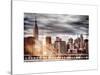 Instants of NY Series - Jetty View with City and the Empire State Building-Philippe Hugonnard-Stretched Canvas