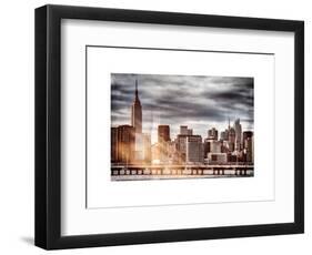 Instants of NY Series - Jetty View with City and the Empire State Building-Philippe Hugonnard-Framed Art Print