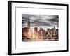 Instants of NY Series - Jetty View with City and the Empire State Building-Philippe Hugonnard-Framed Art Print
