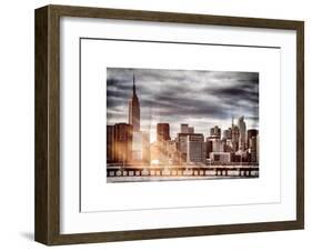 Instants of NY Series - Jetty View with City and the Empire State Building-Philippe Hugonnard-Framed Art Print