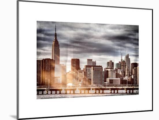 Instants of NY Series - Jetty View with City and the Empire State Building-Philippe Hugonnard-Mounted Art Print