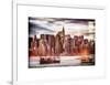Instants of NY Series - Jetty View with Manhattan and the Chrysler Building-Philippe Hugonnard-Framed Art Print