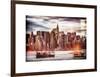 Instants of NY Series - Jetty View with Manhattan and the Chrysler Building-Philippe Hugonnard-Framed Art Print