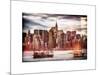 Instants of NY Series - Jetty View with Manhattan and the Chrysler Building-Philippe Hugonnard-Mounted Art Print