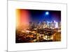 Instants of NY Series - Landscape by Night of Manhattan-Philippe Hugonnard-Mounted Art Print