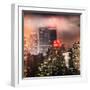 Instants of NY Series - Landscape Foggy Night in Manhattan with the New Yorker Hotel View-Philippe Hugonnard-Framed Photographic Print