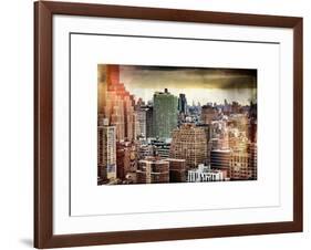 Instants of NY Series - Landscape Manhattan Buildings-Philippe Hugonnard-Framed Art Print