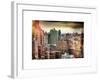 Instants of NY Series - Landscape Manhattan Buildings-Philippe Hugonnard-Framed Art Print