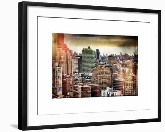 Instants of NY Series - Landscape Manhattan Buildings-Philippe Hugonnard-Framed Art Print