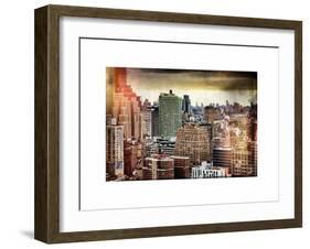 Instants of NY Series - Landscape Manhattan Buildings-Philippe Hugonnard-Framed Art Print