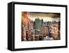 Instants of NY Series - Landscape Manhattan Buildings-Philippe Hugonnard-Framed Stretched Canvas