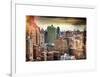 Instants of NY Series - Landscape Manhattan Buildings-Philippe Hugonnard-Framed Art Print