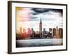 Instants of NY Series - Landscape View Manhattan with the Empire State Building - New York City-Philippe Hugonnard-Framed Photographic Print