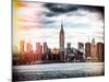 Instants of NY Series - Landscape View Manhattan with the Empire State Building - New York City-Philippe Hugonnard-Mounted Photographic Print