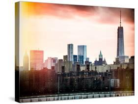 Instants of NY Series - Landscape View Manhattan with the One World Trade Center (1WTC)-Philippe Hugonnard-Stretched Canvas