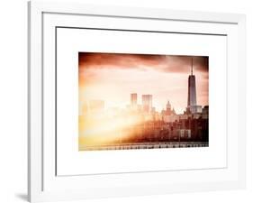 Instants of NY Series - Landscape View Manhattan with the One World Trade Center (1WTC)-Philippe Hugonnard-Framed Art Print