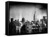 Instants of NY Series - Landscape View with the Empire State Building-Philippe Hugonnard-Framed Stretched Canvas
