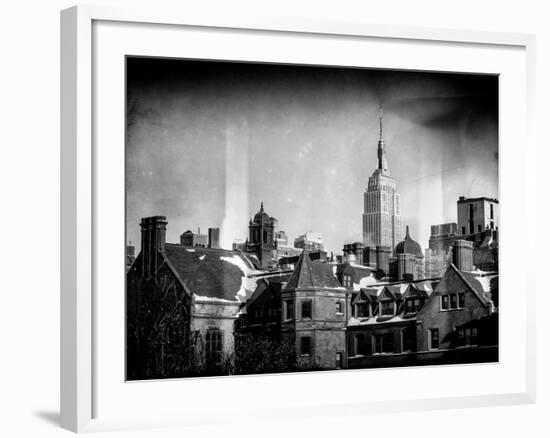 Instants of NY Series - Landscape View with the Empire State Building-Philippe Hugonnard-Framed Photographic Print