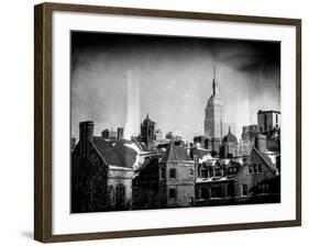 Instants of NY Series - Landscape View with the Empire State Building-Philippe Hugonnard-Framed Photographic Print